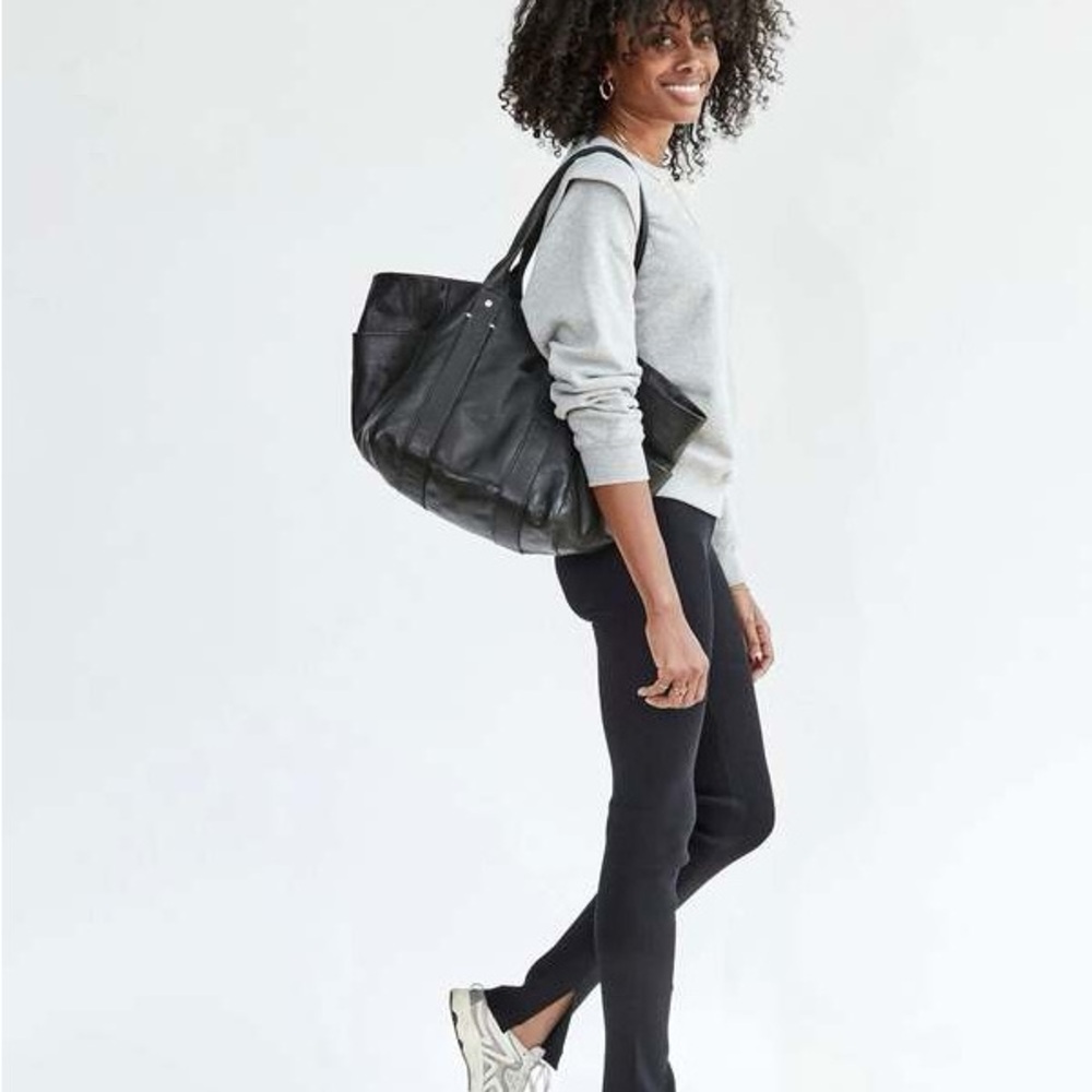 Clare V. Le Box Tote - Black Lamba
